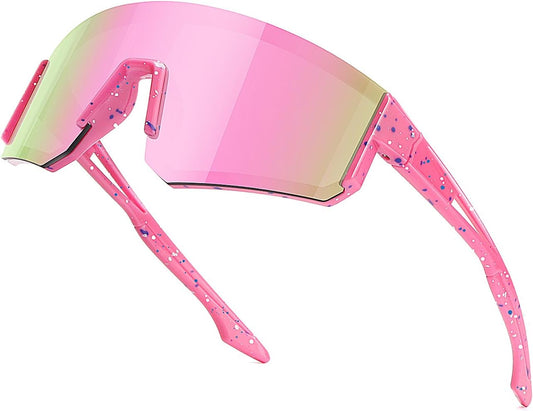 SEKKAF Youth Baseball Sunglasses for Boys Girls Age 6-12 Softball Cycling Sports Sunglasses for Kids Lightweight Frame