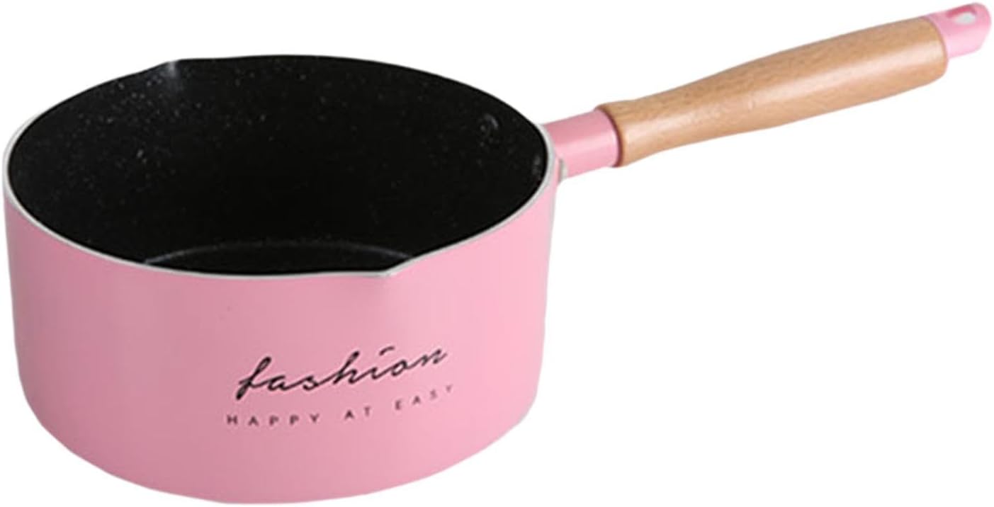 predolo Lightweight Cooking Pot for Milk and Butter, Ideal for Outdoor Use, Pink