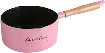 predolo Lightweight Cooking Pot for Milk and Butter, Ideal for Outdoor Use, Pink