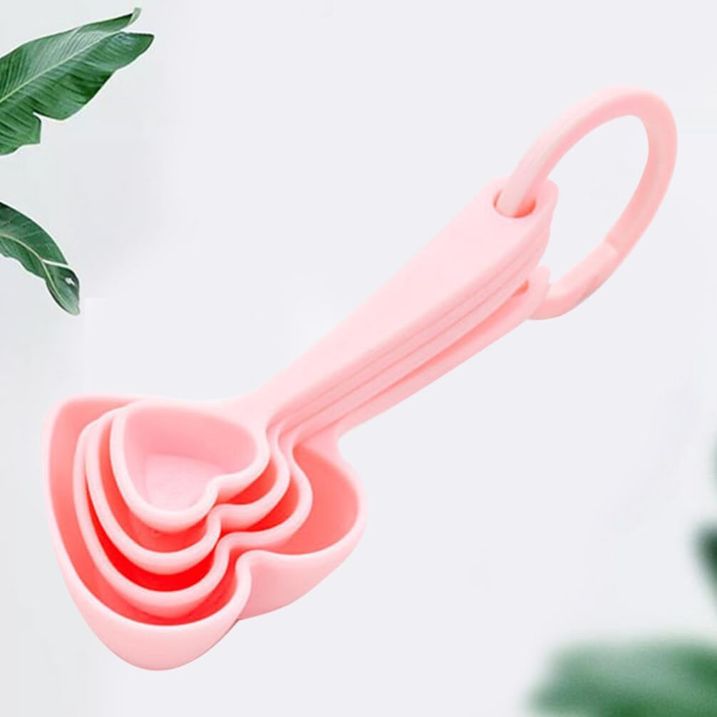 3Sets Heart Shaped Dessert Spoons Creative Plastic Flatware for Home and Restaurant Wedding Tableware Ideal for Serving Desserts and Appetizers
