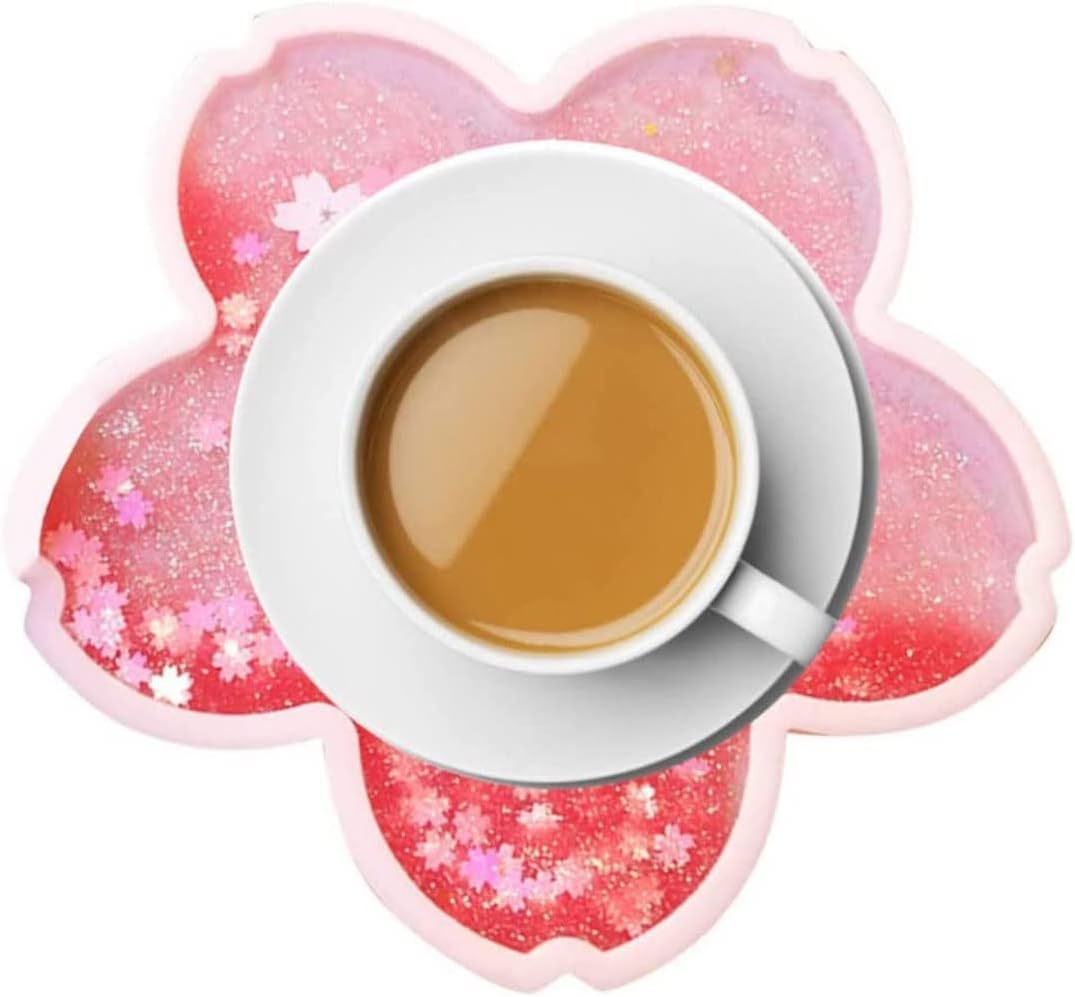 Teabox Clear Tea Mug | Borosilicate Glass | Stainless Steel Infuser Non-Slip Insulation Coasters for (Pink)