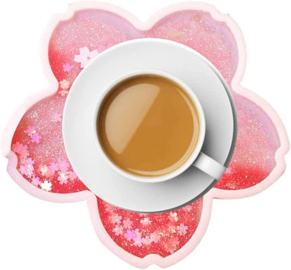 Teabox Clear Tea Mug | Borosilicate Glass | Stainless Steel Infuser Non-Slip Insulation Coasters for (Pink)