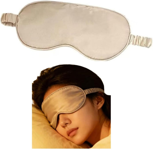 Pink Sleep Mask, Silk Eye Mask for Sleeping with Adjustable Strap, Satin Blackout Sleeping Eye Mask for Men&Women, Comfortable Blindfold Eyeshade for Night Sleep