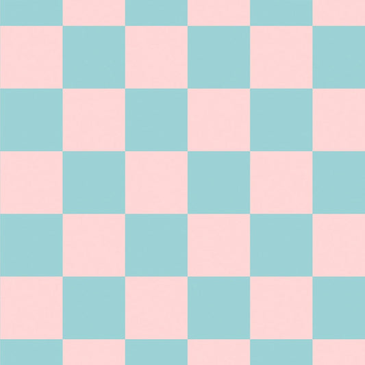 YENHOME Pink Blue Checkered Peel and Stick Wallpaper 70s Retro Pastel Plaid Removable Wallpaper 17.5"X118" Mid Century Rental Friendly Geometric Wall Paper for Bedroom Bathroom Accent Wall Cabinets
