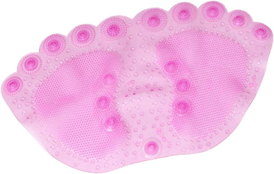 PRETYZOOM Bathroom Non-Slip Mat Shower Non Slip Mat Bath Rug Suction Cup Pad Shower Bath Pink