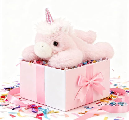 PEACH CAT Unicorn Stuffed Animal Cute Plushies Small Plush Toys Gifts for Kids Pink