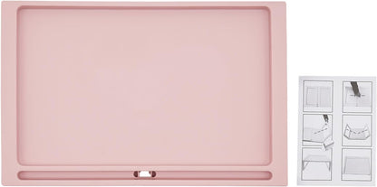 6 Pack Bed Breakfast Tray with Foldable Legs, Cute Pink Eating Kids Lap Trays Table, Serving Food Trays with Phone Slots for Sofa Bed Eating Studying Working