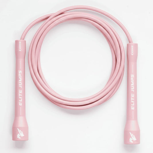 Elite Jumps Core 5mm, PVC Adjustable Skipping Rope | Durable 5mm PVC speed rope. Unbreakable handles. For fitness, boxing and kids. Adjustable, all ages.