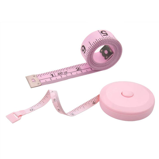 VAXATO 2PCS Measuring Tape for Body,Soft Tape Measure for Body Sewing Fabric Tailor Cloth Craft Measurement，60 Inch/1.5M Pink Retractable Dual Sided Measure Tape Set