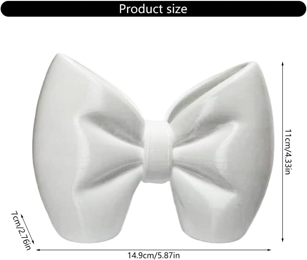 Stylish Bows Design Pink Toothbrush Toothpaste Holder for Bathroom Vanity
