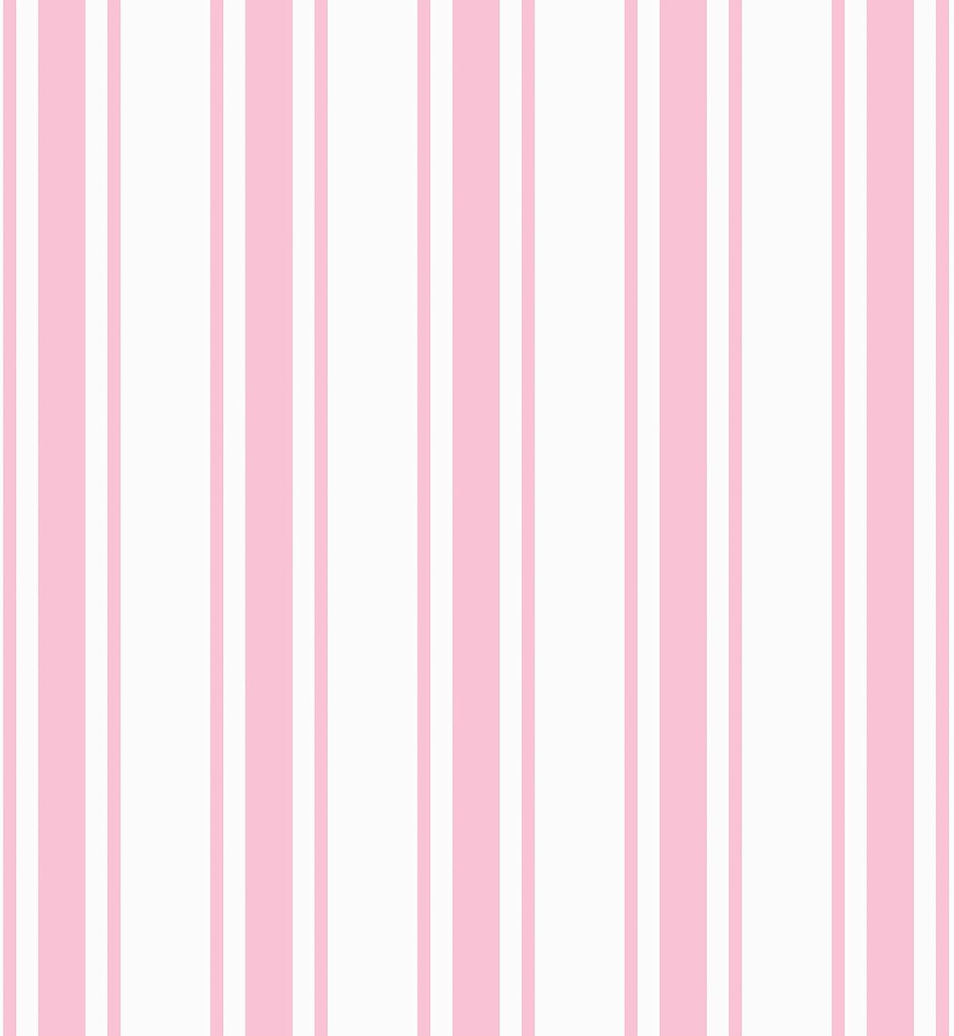 VEELIKE Pink Striped Wallpaper Peel and Stick Preppy Pink Stripe Contact Paper for Cabinets Accent Walls Nursery 17.7''x118'' Removable Self Adhesive Striped Geometric Wallpaper for Bedroom Girls Room