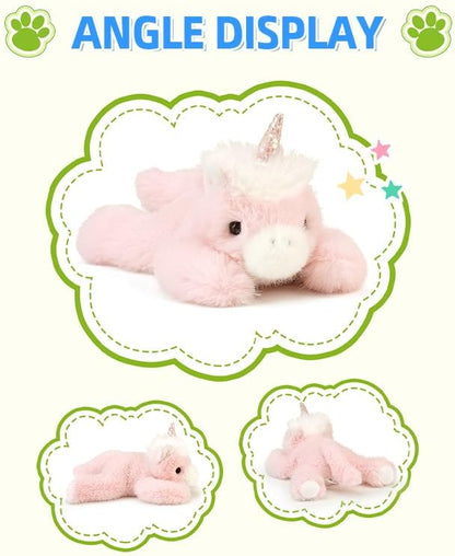 PEACH CAT Unicorn Stuffed Animal Cute Plushies Small Plush Toys Gifts for Kids Pink