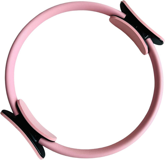 Pilates Ring Fitness Trainer, Pilates Ring for Mat & Reformer Workouts, Pilates Ring Fitness Circle 14.96" Yoga Rings Magic Circle with Dual Padded Handles for Toning Arms