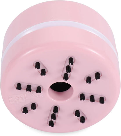 Huacan Diamond Painting Accessories Vacuum Cleaner Mini Desktop Sweeper Organizer Stray Drill Clean Diamond Art,Pink