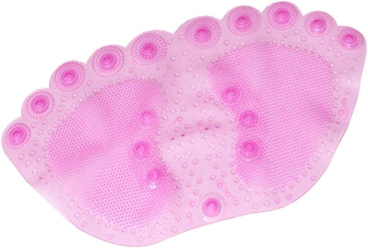 MAGICLULU Anti-Slip Bathroom Mat with Suction Cups Non-Slip PVC Bath Rug for Shower Stall and Floor Pink and Wearproof Design for Home Use