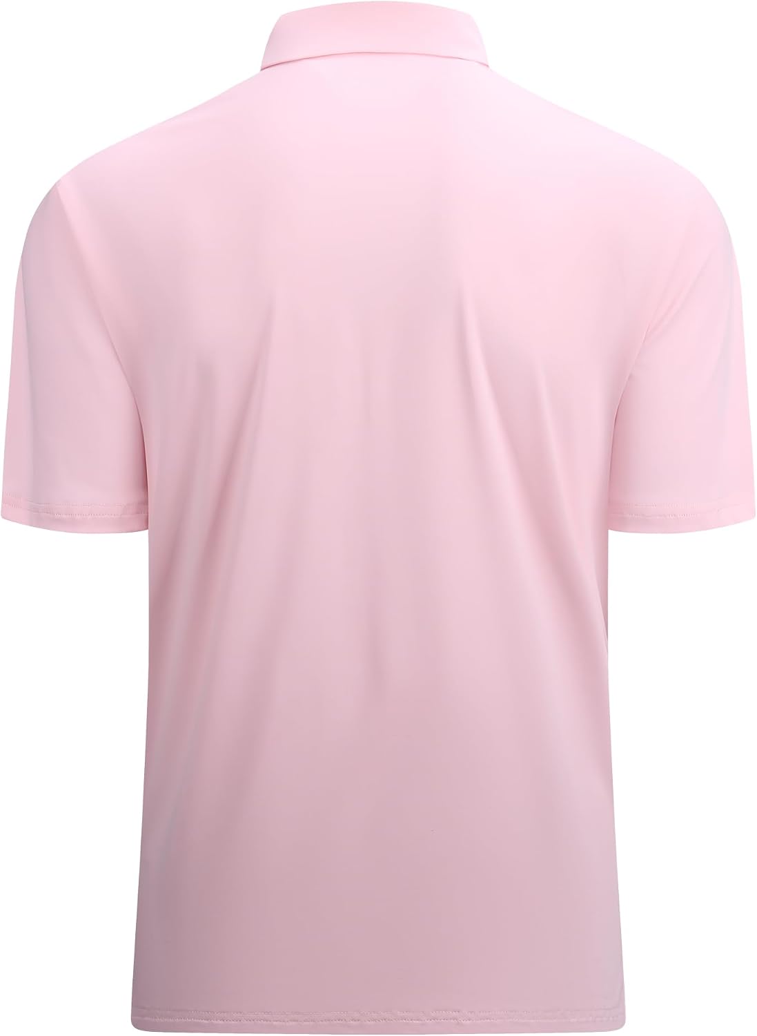Alex Vando Mens Golf Shirt Moisture Wicking Quick-Dry Solid Short Sleeve Polo Shirts for Men