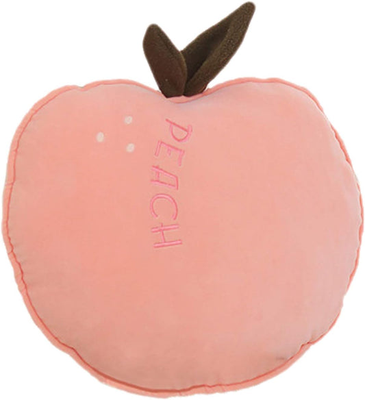 Cyprinus Carpio Fruit Soft Plush Pillow Decorative Plush Funny Fruit Stuffed Cushions Living Room Peach