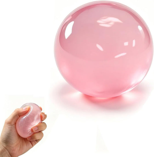 Coconut Oil Squishy, 2026 New Coconut Oil Stress Ball, Handmade Slow Rising Fidget Squeeze Toy for Stress Relief, Squeeze the Stress Away (Pink)