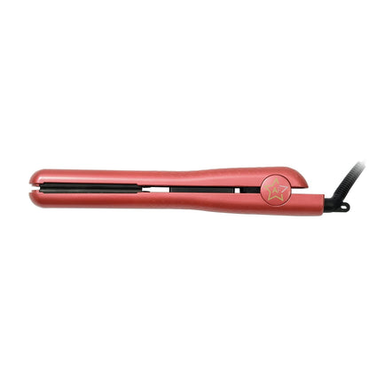 Almost Famous Tropico Tourmaline Ceramic 1.25" Professional Hair Straightener Flat Iron Pro for Hair Styling, Tourmaline Ceramic Panel with Adjustable Temperature - (Hibiscus Pink (New Model)