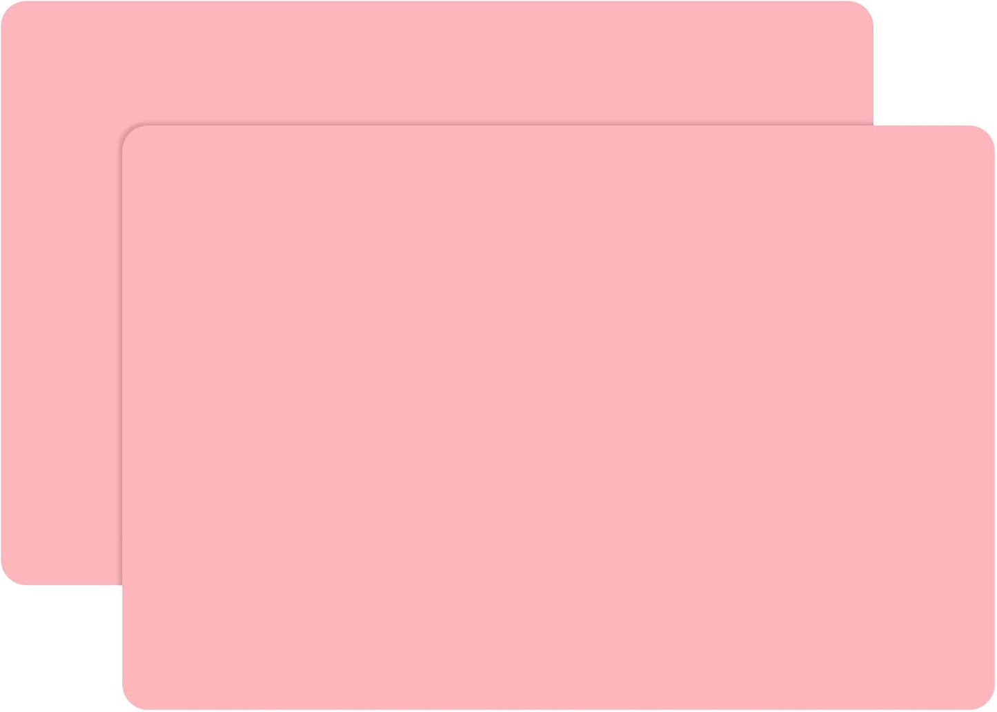 Gartful 23.6 x15.7 inch Resin Silicone Mats, X-Large Silicone Sheets for Jewelry Casting Molds, Nail Art, Acrylic Pouring, Nonstick Table Protector, Multipurpose Mat, Pink, Set of 2