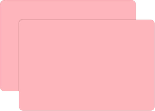 Gartful 23.6 x15.7 inch Resin Silicone Mats, X-Large Silicone Sheets for Jewelry Casting Molds, Nail Art, Acrylic Pouring, Nonstick Table Protector, Multipurpose Mat, Pink, Set of 2