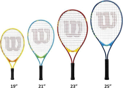 Wilson US Open Junior Tennis Racquet Bundled with an Advantage 2.5 Tennis Bag - Perfect Starter Set for Kids Age 3-10
