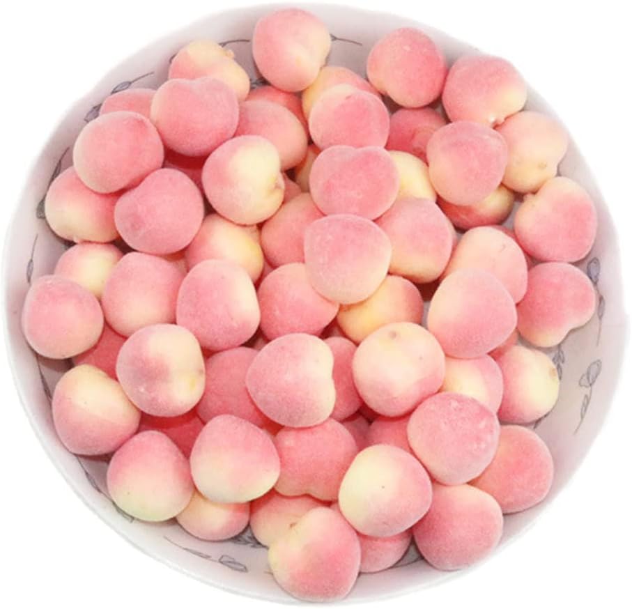 Fake Peach Artificial Fruit Lifelike for Home Kitchen Festival Party Decoration 30PCS