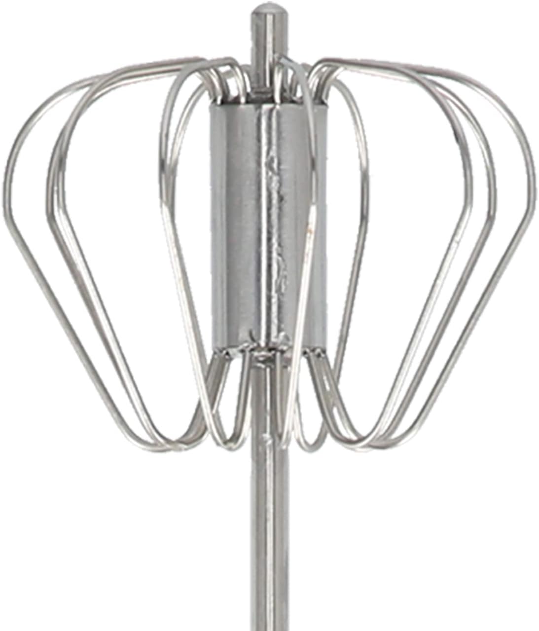 Hand Mixer Semi Automatic Egg Beater, Pink Stainless Steel, 11.8 Inch - Comfortable Grip, Fast 360° Rotating Mixing, Ideal for Baking and Kitchen Use