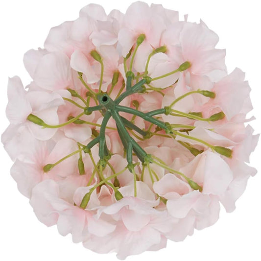 Artificial Flowers 20pcs Artificial Hydrangea Flowers Silk Hydrangea Heads with Stems Fake Flowers Arrangements for Wedding Centerpieces, Home, Garden, Baby Shower, Party Decoration (20, Peach)