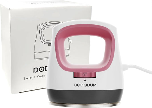 DODODUM Heat Press Small Heat Press Machine for T Shirts Shoes Hats Small HTV Iron-on Vinyl Projects Easy to Use Portable Iron Press for Heating Transfer Pink