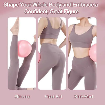 Exercise Ball for Yoga, Pilates & Fitness – Stability Ball Equipment for Home Gym & Office Chair, Yoga Ball for Core Strength Pelvic Floor Exercise Yoga Home Gym Fitness and Travel Workouts, Pink