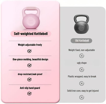 Soft Kettlebells, Strength Training Kettlebell with Wide Non-Slip Handle, Sea and Iron Sand Filled Kettle Bell with Soft-Sided Cushioned Base for Home Workouts, Ideal for Men, Women