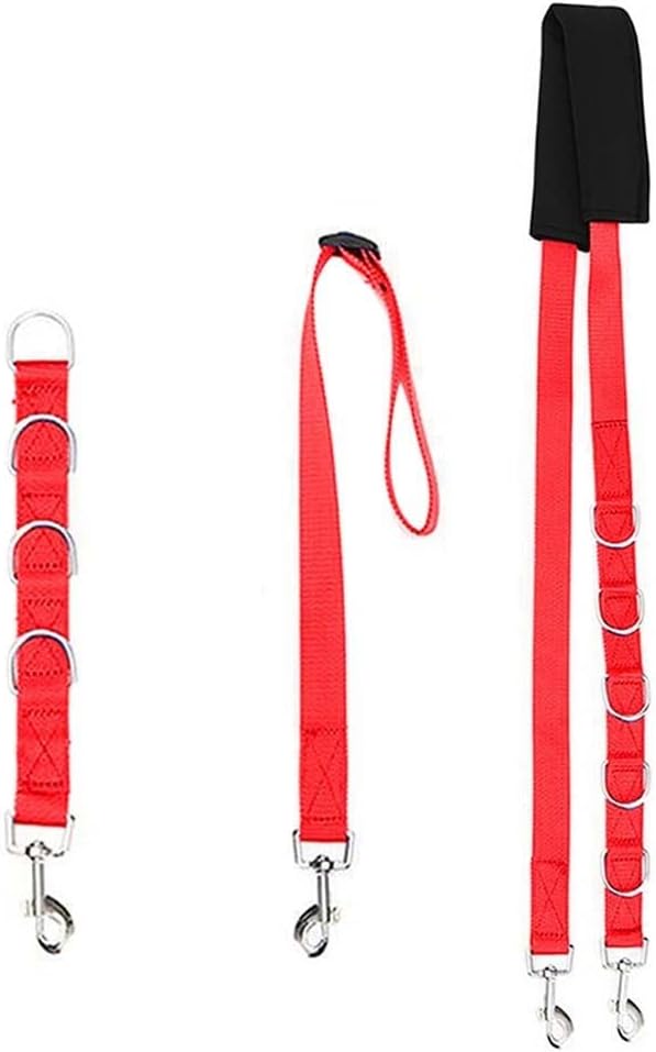 Adjustable Pet Grooming Belly Strap with D-Rings for Dog Bathing and Hair Cutting, 3-Piece Traction Belt Set, Universal Size(Pink)