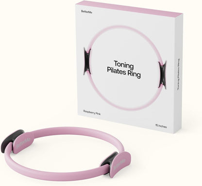 BetterMe Toning Pilates Ring – Magic Circle Pilates Ring for Strength & Flexibility – 15 Inch Fitness Ring for Home Pilates & Yoga Workouts