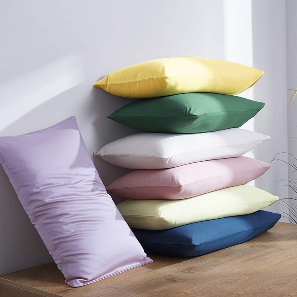 NTBAY Egyptian Cotton Queen Pillowcases - Set of 2, 500 Thread Count Cotton Pillowcases - Soft and Breathable Envelope Closure Pillow Cases - 20x30 Pillow Covers for Bed, Pink