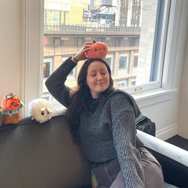 Squishable - Snugglemi Snackers Peach - Comfort Food Collection - 6.5 in - Soft Toy Collectible Stuffed Animal - Beans