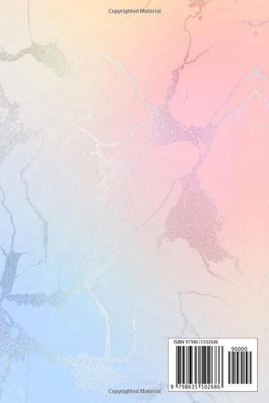 Journal: Pastel Hue Peach and Blue Marble and Rose Gold | Inspirational Quote - Journal, Notebook, Diary, Composition Book (6 x 9 inches) - 120 Lines Pages