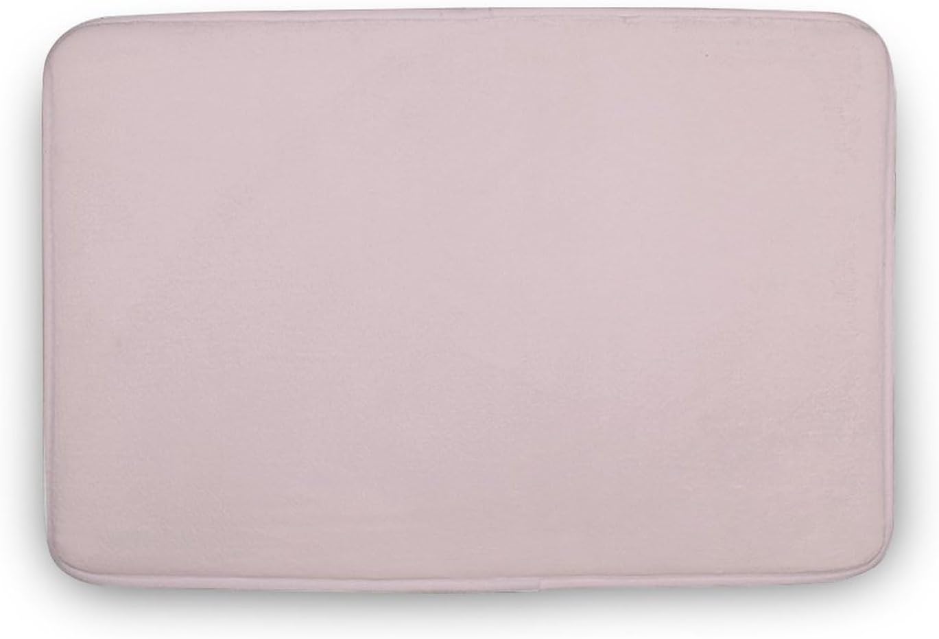 Luxury Bathroom Rugs Non Slip & Absorbent Bath Mat, Pale Pastel Pink Solid Color Soft Bath Rug Carpets for Bathroom, 16 x 24inches