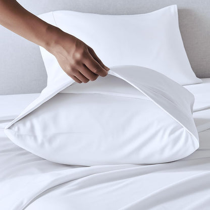 PeachSkinSheets Night Sweats: The Original 1500tc Soft King Pillowcase Set SAGE Green