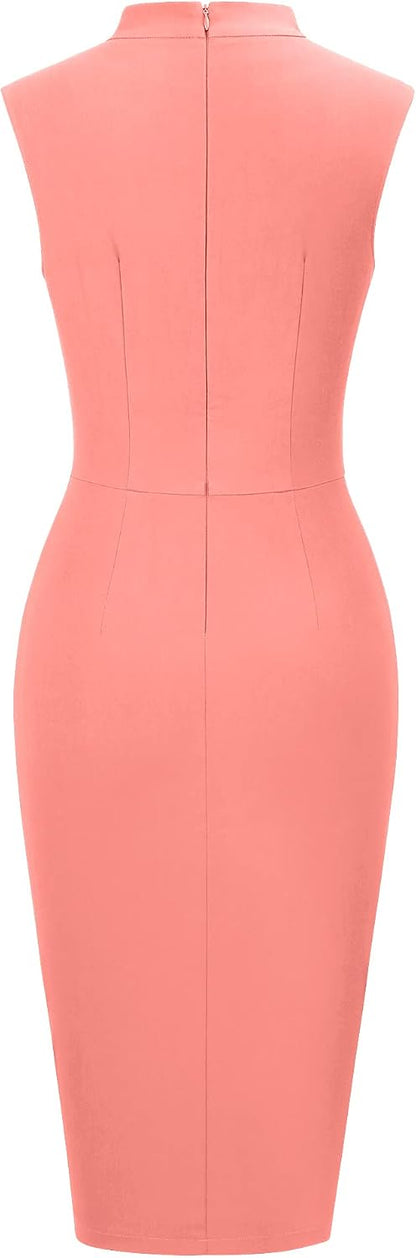 MUXXN Women's Audrey Hepburn Style Cute Little Black Dresses High Waist Bodycon Homecoming Dress