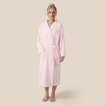 REDKISS Premium Womens Robe, Microfiber Long Bath Robe for Women, Lightweight Soft Women's Bathrobe