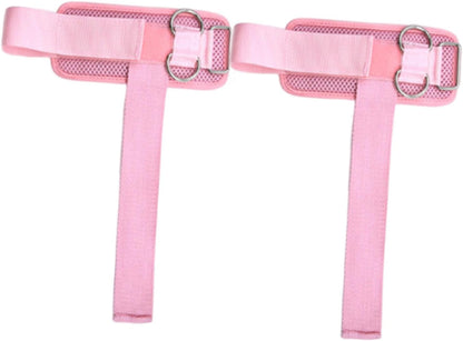 Set of 2 Wrist Straps for Weightlifting, Fitness Equipment with Double D-Rings for Training.