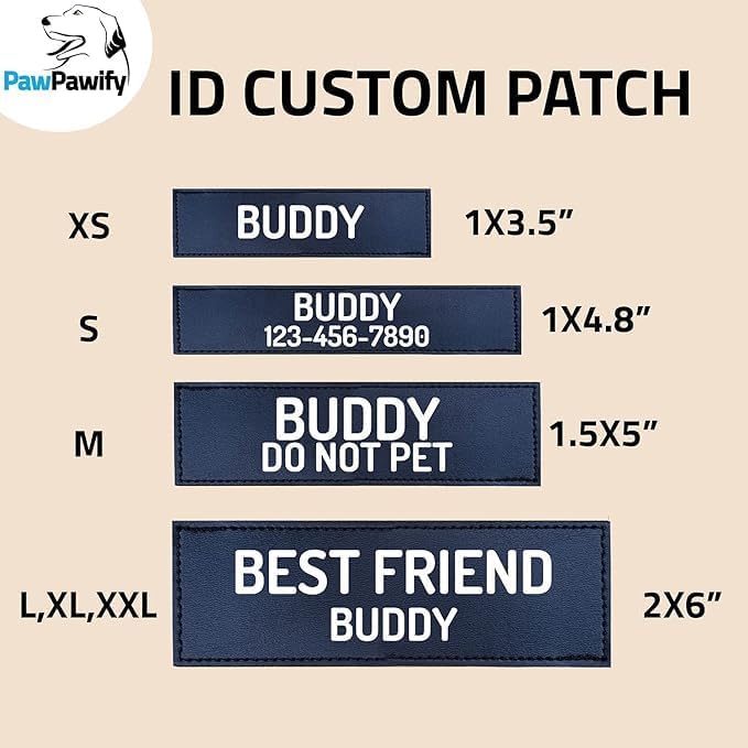 Custom No Pull Dog Harness with Name and Phone Number, Heavy Duty Personalized Pet Vest to Prevent Tugging, Pulling, or Choking, Training and Walking (New Pink, M (20-40 LBS))