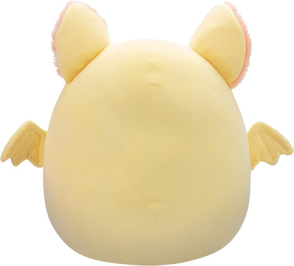 Squishmallows Original 16-Inch Meghan Cream Fruit Bat with Fuzzy Peach Belly - Official Jazwares Large Plush