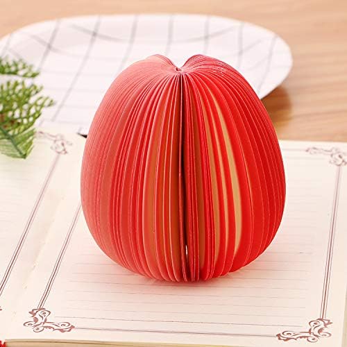 3D Fruit Shaped Portable Mini Sticky Notes Memo Scratch Pads Paper Notepads for Office School Holiday Gifts- Peach