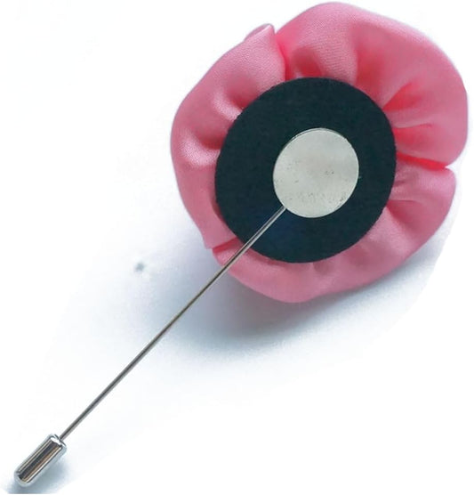 Men's Rose Floral Lapel Stick Handmade Boutonniere Lapel Flower for Suit