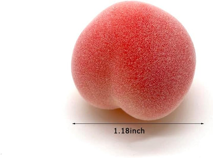 Aliotech 18Pcs Artificial Peach Fake Peach Mini Fruit Small Peach Simulation Lifelike for Home Cabinet Table Party Kitchen Decoration Photography Prop