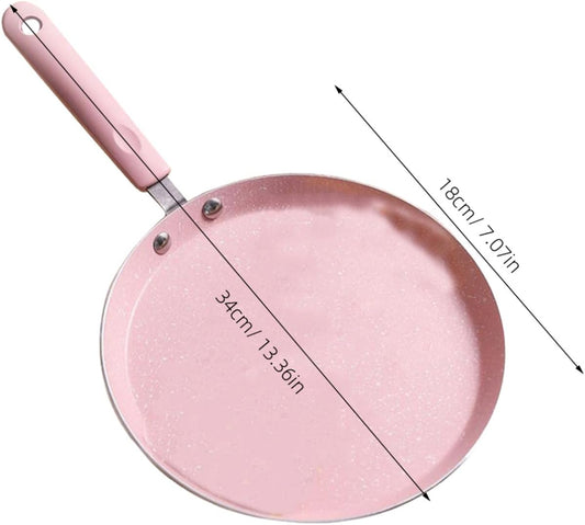 Garneck Sturdy Aluminum Alloy Non-stick Frying Pan Pancake Egg Cooker for Outdoor Bbq Easy Grip Handle Lightweight and Versatile Kitchen Essential