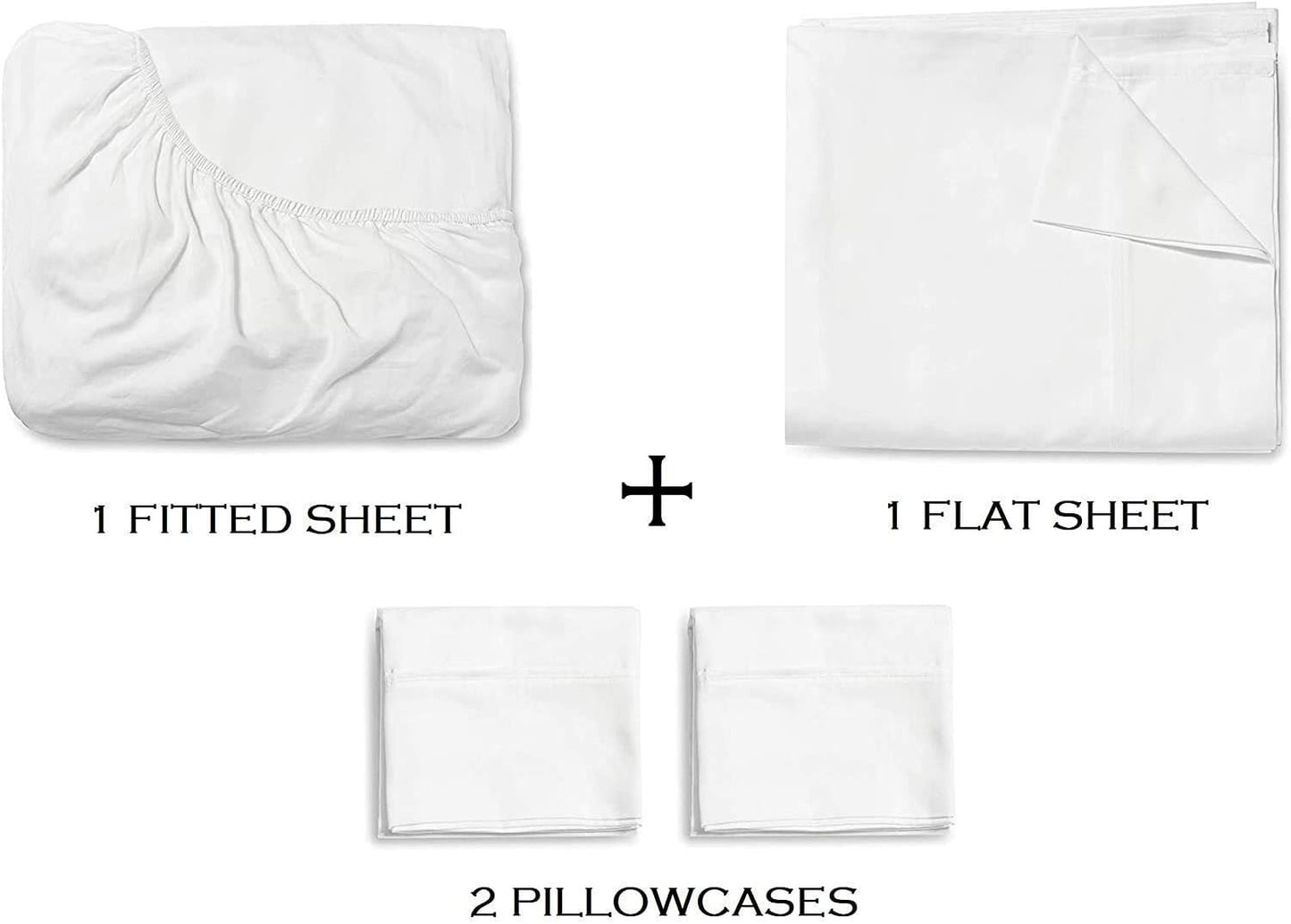 4-Piece Bed Sheet Set 100% Egyptian Cotton Peach Stripe, Twin XL Size Sheet Set 1000 Thread Count Extra 12 Inch Deep Pocket Sheets Fits Mattress Machine Washable Cooling Sheets