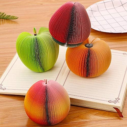 3D Fruit Shaped Portable Mini Sticky Notes Memo Scratch Pads Paper Notepads for Office School Holiday Gifts- Peach